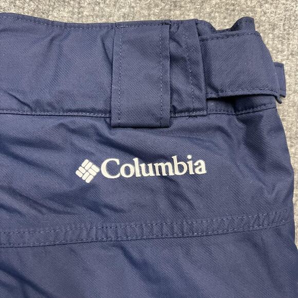 Columbia Omni-Tech Snow Pants Mens Medium Blue Waterproof Insulated Ski Outdoor - Picture 6 of 14